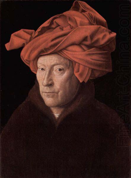Portrait of a Man in a Turban possibly a self-portrait, Jan Van Eyck